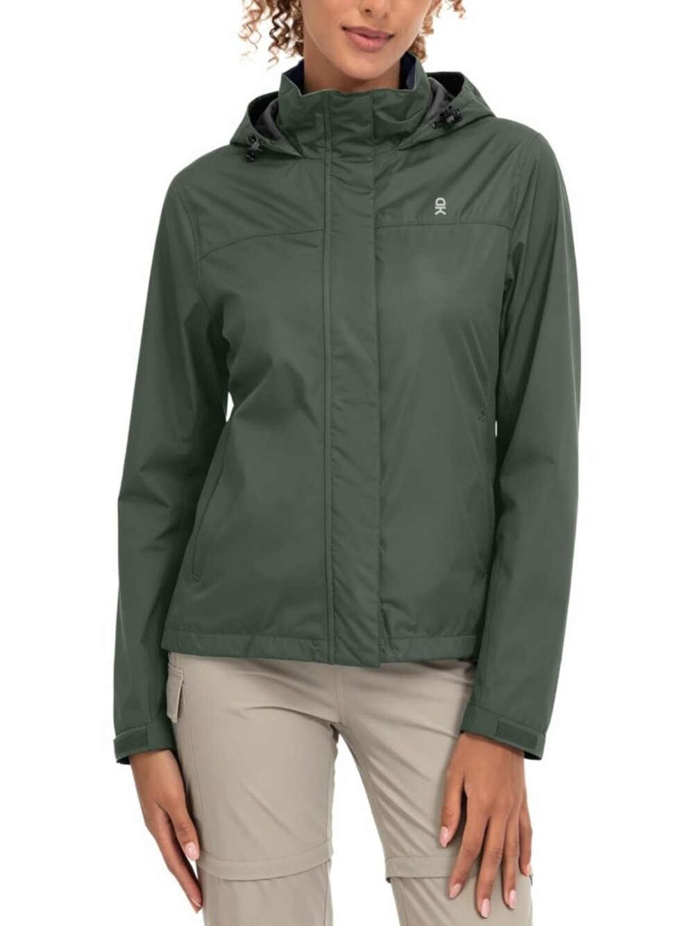 Women's Waterproof Rain Jacket - Lightweight Outdoor Coat for Hiking & Travel
